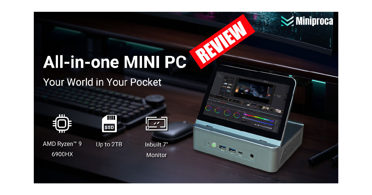 Miniproca: Powerful All-in-1 MINI PC with Inbuilt Display - Revolutionizing Computing!