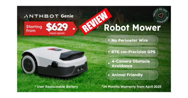 ANTHBOT Genie Review : Plug-and-Play Smart Robot Lawn Mower