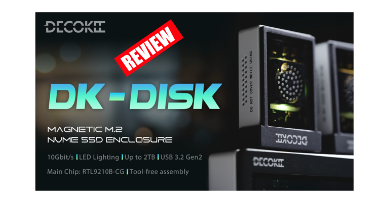 DECOKEE Review : Magnetic M.2 NVMe SSD Enclosure